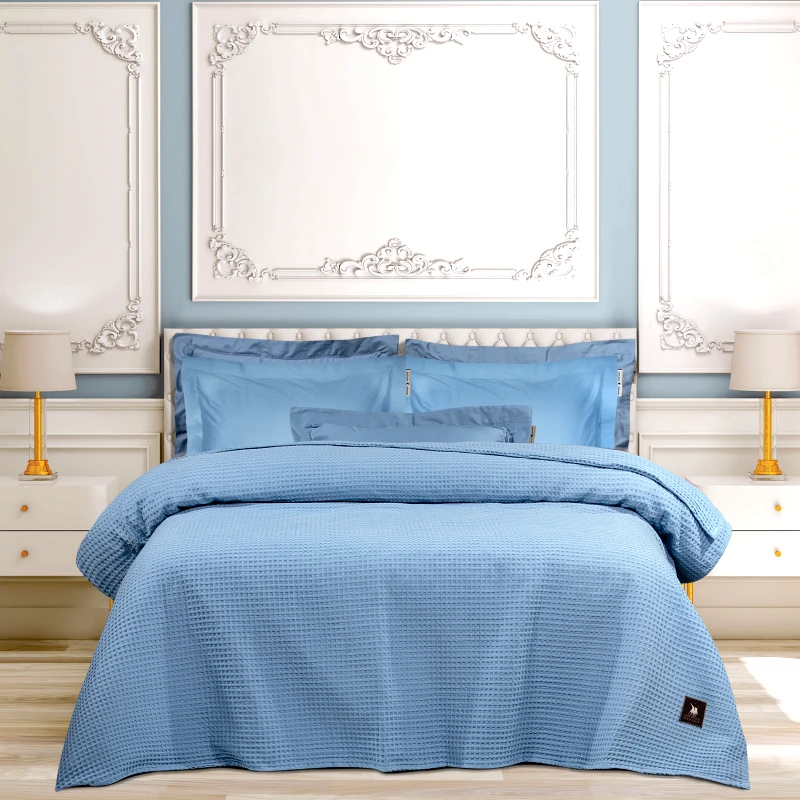 Greenwich Polo Club Κουβέρτα Βαμβακερή Πικέ Μονή 160x240εκ. Essential 3457 Μπλε Ραφ Greenwich Polo Club (Ύφασμα: Βαμβάκι 100%, Χρώμα: Μπλε, Μέγεθος: Μονά) - Greenwich Polo Club - 220577103457