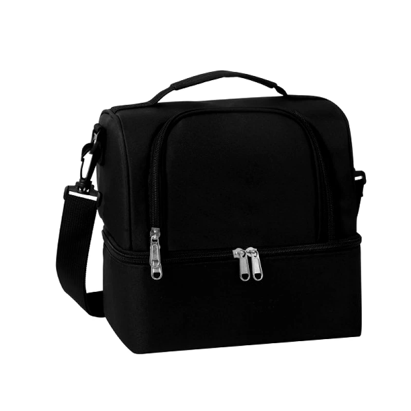AMBER Τσάντα Φαγητού Ισοθερμική 10lt Oxford Black Amber 23x17x25εκ. AM3006-2 (Χρώμα: Μαύρο) - AMBER - AM3006-2