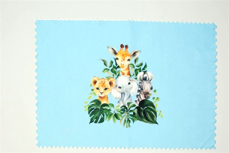 DimCol Σουπλά Παιδικό Polyester 35x50εκ. Jungle 110 Σιέλ DimCol (Σετ 6 Τεμάχια) (Ύφασμα: Polyester, Χρώμα: Σιέλ) - DimCol - 31463767011