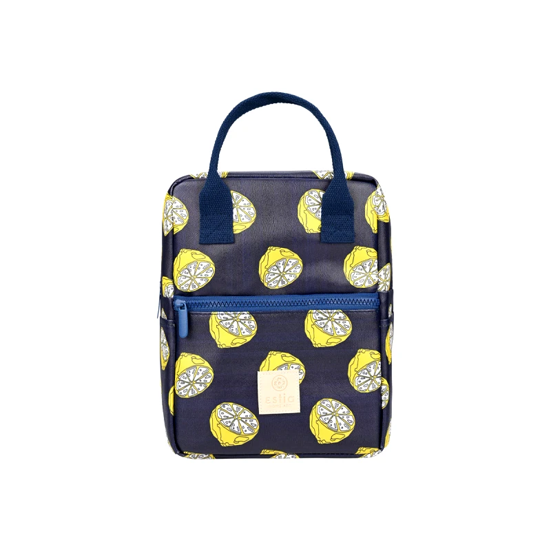 estia Τσάντα Φαγητού Ισοθερμική PVC Leather Citrus Infusion Save The Aegean Estia 7lt-20x14x27εκ. 01-22440 - estia - 01-22440