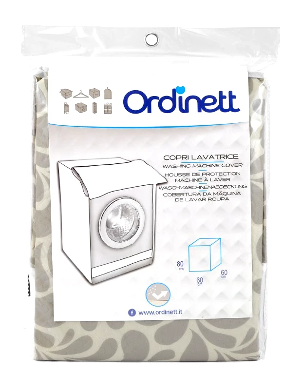 ORDINETT Κάλυμμα Πλυντηρίου Polyester 63x59x85εκ. Ordinett Beige 50-27042 (Ύφασμα: Polyester, Χρώμα: Μπεζ) - ORDINETT - 50-27042-beige