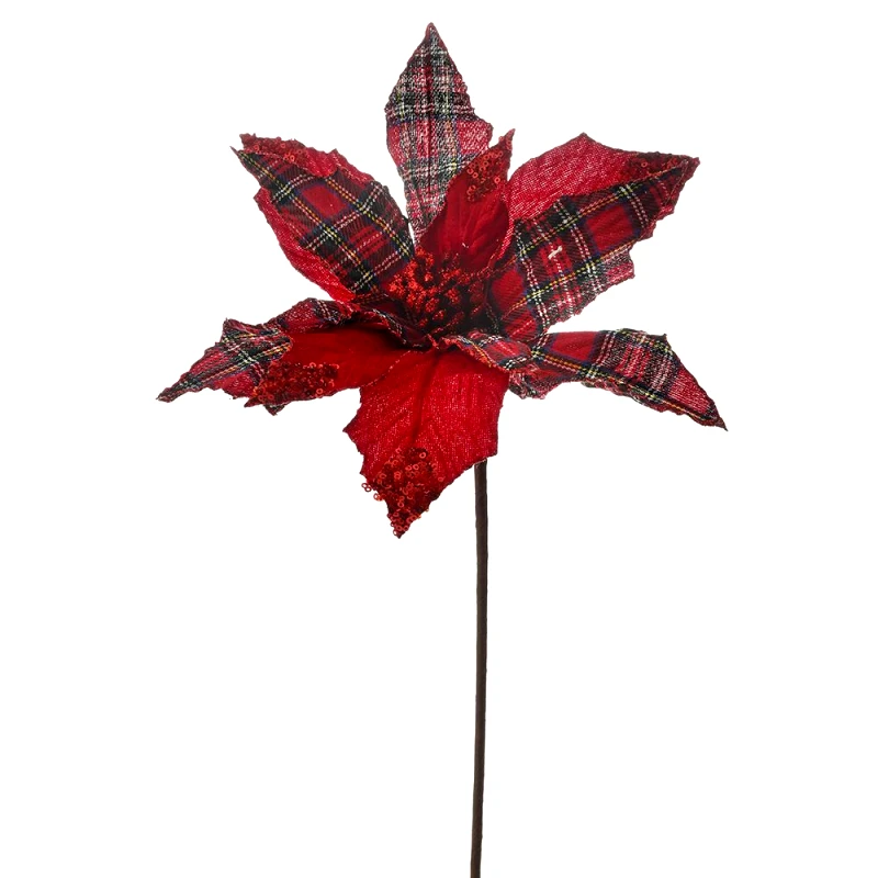 Iliadis Χριστουγεννιάτικο Αλεξανδρινό Κόκκινο 55εκ. iliadis 81693 (Σετ 6 Τεμάχια) (Χρώμα: Κόκκινο) - Iliadis - il_81693