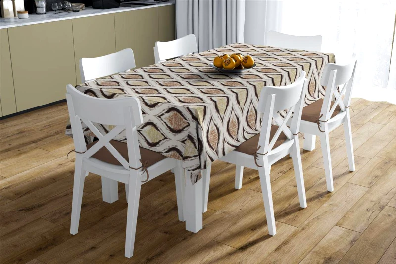 DimCol Σετ Τραπεζομάντηλο 140x140εκ. Με Runner 40x140εκ. Αλέκιαστο Polycotton Cyclops 460 Beige DimCol (Χρώμα: Μπεζ, Ύφασμα: 70% Βαμβάκι-30% Polyester) - DimCol - 33313353002