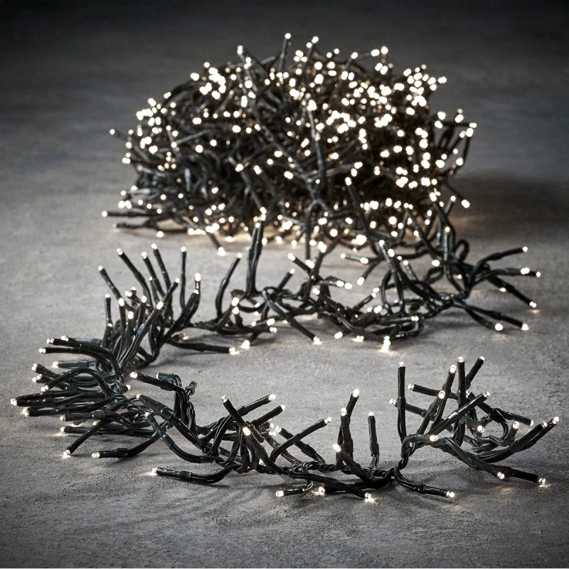 MSA DECORATION Λαμπάκια 2000 Led-20μ. Κλασσικό Λευκό Φως 8 Λειτουργίες Cluster MSA 20-27-168 - MSA DECORATION - 20-27-168