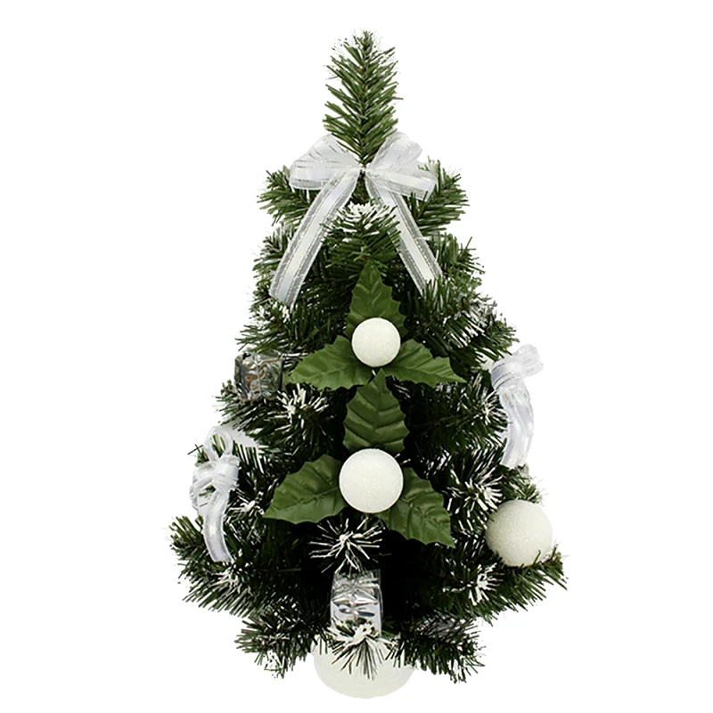 Xmas fest Χριστουγεννιάτικο Δεντράκι Στολισμένο 40εκ. White Xmas fest 93-914 (Χρώμα: Λευκό) - Xmas fest - 93-914-white