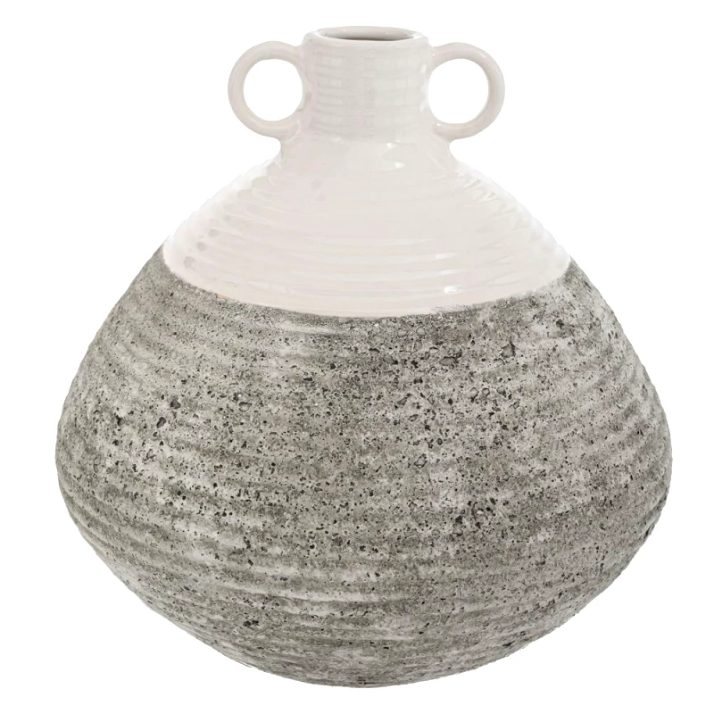 Iliadis Βάζο Stone Κεραμικό Λευκό 25x25x24εκ. iliadis 88070 (Υλικό: Κεραμικό, Χρώμα: Λευκό) - Iliadis - il_88070