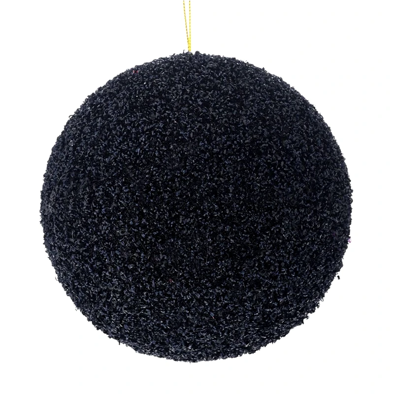 Iliadis Μπάλα Polyfoam Μαύρη Glitter 10εκ. iliadis 83515 (Σετ 12 Τεμάχια) (Χρώμα: Μαύρο, Υλικό: Polyfoam) - Iliadis - il_83515