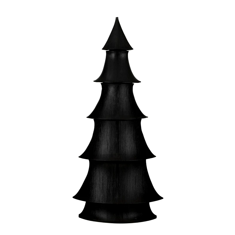 MSA DECORATION Δέντρο Μαύρο Αναδιπλούμενο Polyester 71,5x40x156εκ. MSA 20-27-276 (Υλικό: Polyester, Χρώμα: Μαύρο) - MSA DECORATION - 20-27-276