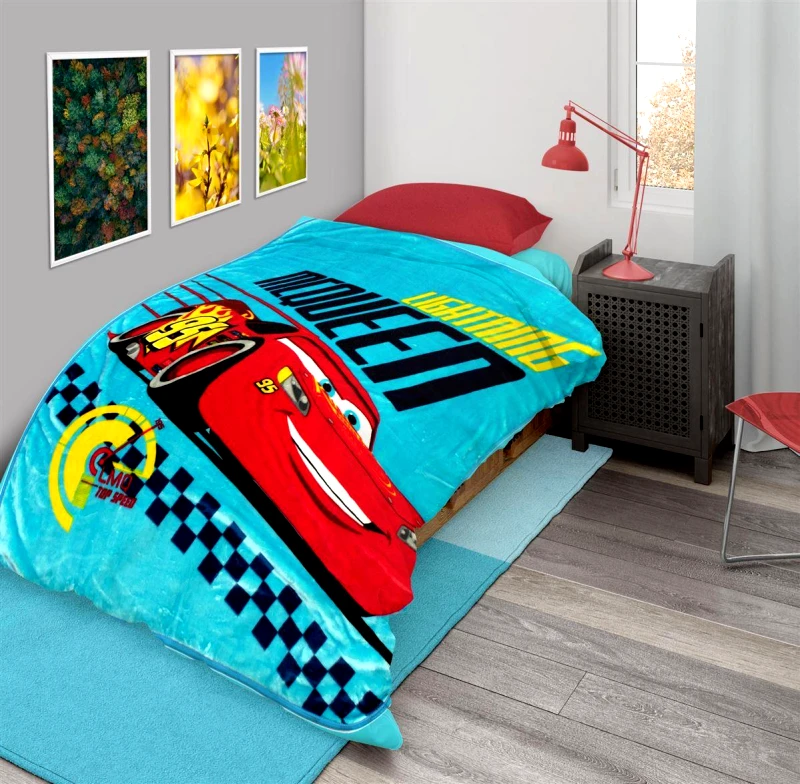 Disney Κουβέρτα Μονή Βελουτέ 160x220εκ. Cars 513 Disney DimCol (Ύφασμα: Polyester) - Disney - 52462706002