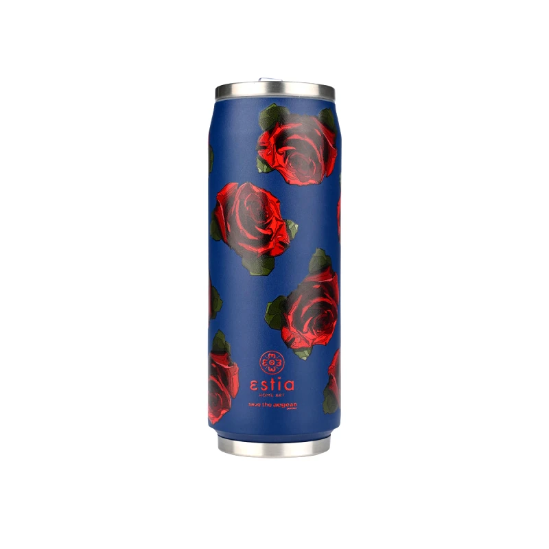 estia Θερμός-Ποτήρι Ανοξείδωτο Electric Roses Save The Aegean Estia 500ml-7x19εκ. 01-22709 (Υλικό: Ανοξείδωτο) - estia - 01-22709