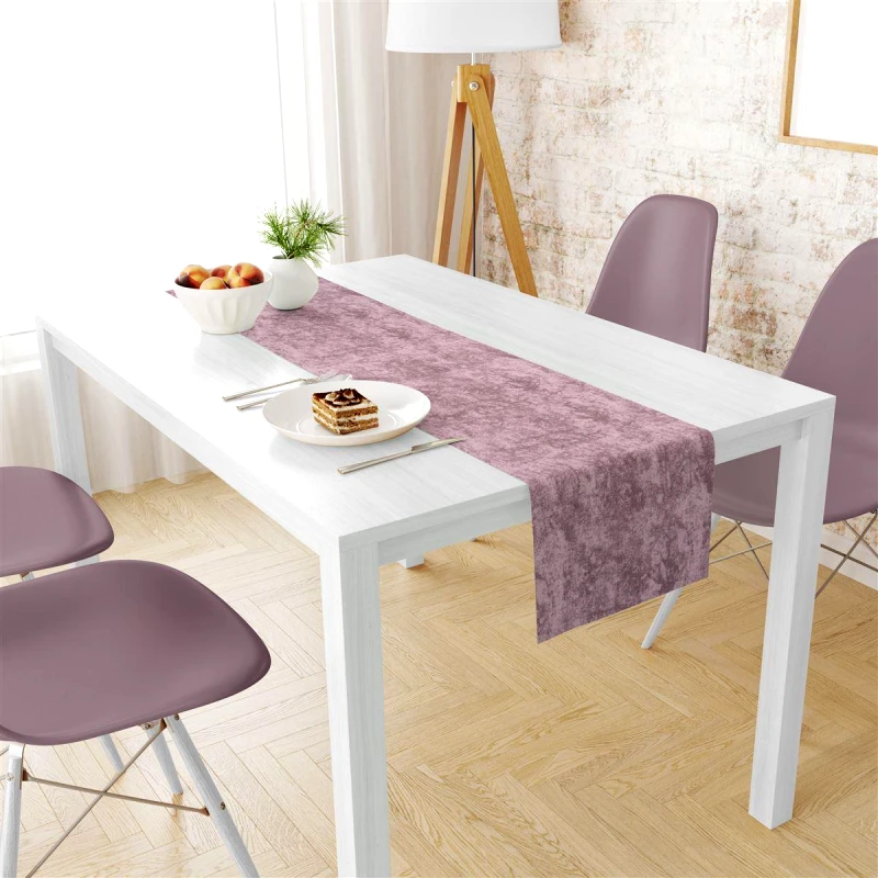 DimCol Runner Μονόχρωμο Polycotton Αλέκιαστo 40x180εκ. Panama Shadow Rotten Apple DimCol (Χρώμα: Σάπιο Μήλο , Ύφασμα: 70% Βαμβάκι-30% Polyester) - DimCol - 33333355003