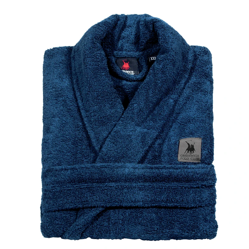 Greenwich Polo Club Μπουρνούζι Ενηλίκων Βαμβακερό Extra Large Cozy 3206 Μπλε Greenwich Polo Club (Ύφασμα: Βαμβάκι 100%, Χρώμα: Μπλε, Μέγεθος: Extra Large) - Greenwich Polo Club - 260180403206