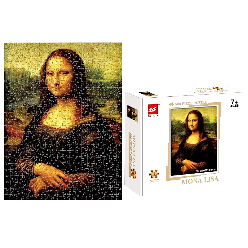 Toy Markt Παζλ 500τμχ Mona Lisa Σε Κουτί 18x5x23εκ. Toy Markt 69-1759 - Toy Markt - 69-1759
