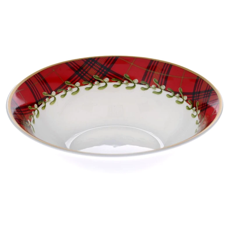 Iliadis Χριστουγεννιάτικο Μπωλ Πορσελάνης Poinsettia iliadis 14εκ. New Bone China 79873 (Σετ 6 Τεμάχια) - Iliadis - il_79873