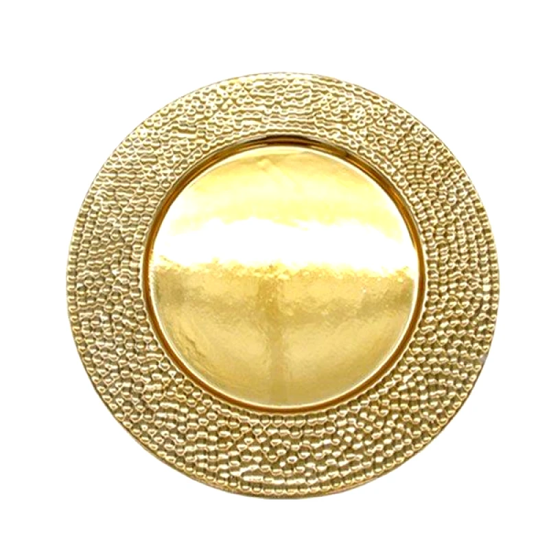 Art Et Lumiere Διακοσμητική Πιατέλα Κεραμική Χρυσή Art Et Lumiere 30εκ. 10810 (Υλικό: Κεραμικό, Χρώμα: Χρυσό ) - Art Et Lumiere - lumiere_10810