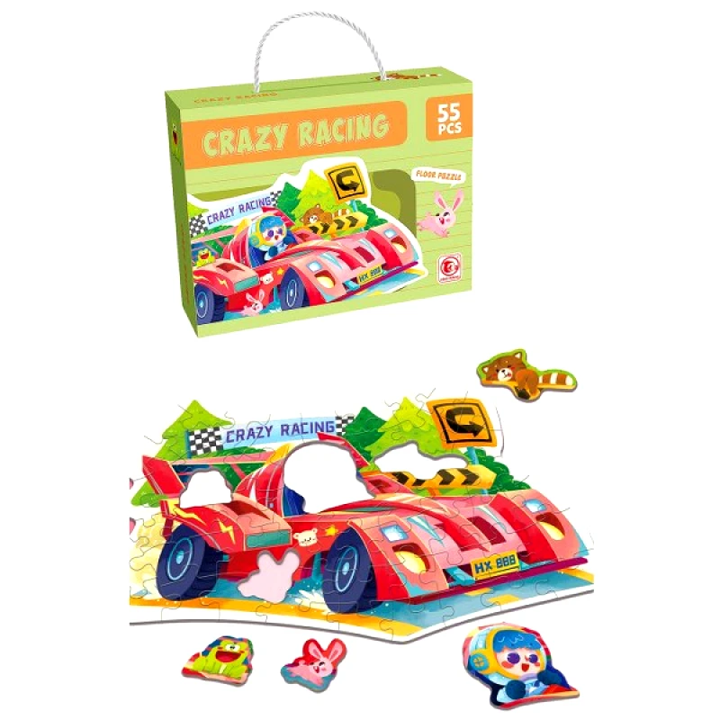 Toy Markt Παζλ Πατώματος 55τμχ Φόρμουλα Crazy Racing Σε Κουτί 23x6x18εκ. Toy Markt 69-1851 - Toy Markt - 69-1851