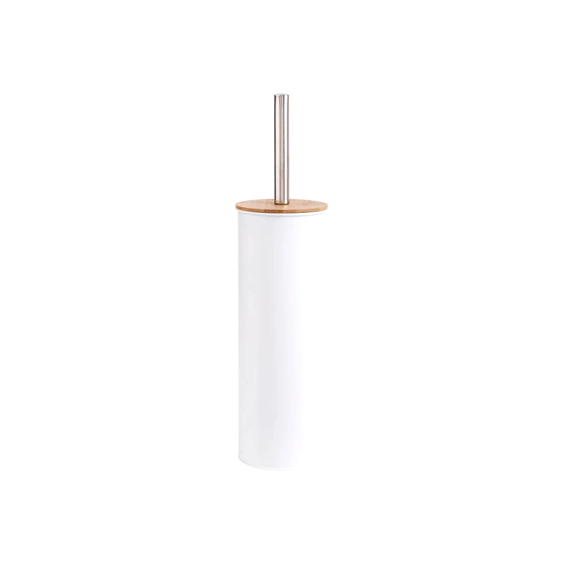 estia Πιγκάλ Τουαλέτας Μεταλλικό-Bamboo Λευκό 9,5x38εκ. Essentials Estia 02-12755 (Υλικό: Μεταλλικό, Χρώμα: Λευκό) - estia - 02-12755
