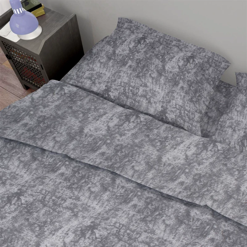 DimCol Σεντόνι Σετ 2 τεμ Βαμβακερό Μονό Premium Shadow 613 160X240 Dark Grey DimCol (Ύφασμα: Βαμβάκι 100%, Τύπος κατωσέντονου: Χωρίς Λάστιχο, Χρώμα: Γκρι, Μέγεθος: Μονά) - DimCol - 33132123002