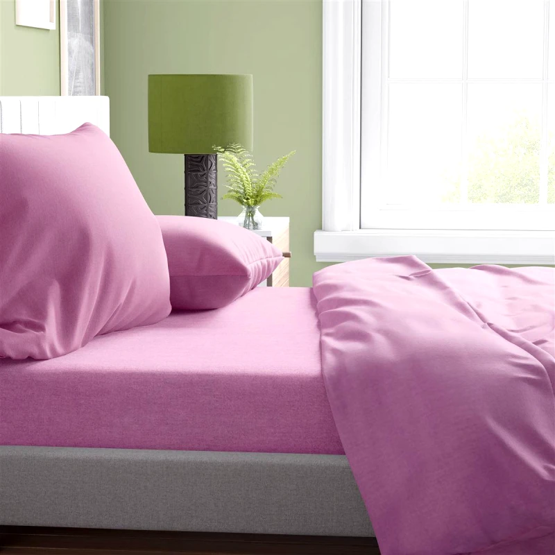 DimCol Σετ Σεντόνια 4τμχ Βαμβακερά Μονόχρωμα Υπέρδιπλα 220x240εκ. Solid 492 Lila DimCol (Ύφασμα: Βαμβάκι 100%, Τύπος κατωσέντονου: Χωρίς Λάστιχο, Χρώμα: Λιλά, Μέγεθος: Υπέρδιπλα) - DimCol - 1934815506249274