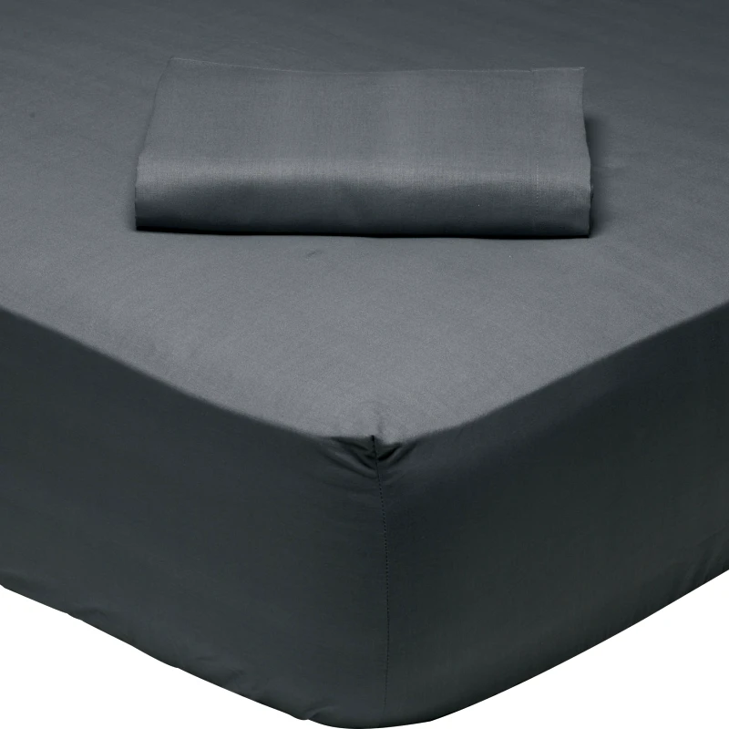 Das Home Σεντόνι Μεμονωμένο Βαμβακερό Μονό 170x260εκ. Colour Best 1007 Γκρι Das Home (Ύφασμα: Βαμβάκι 100%, Τύπος κατωσέντονου: Χωρίς Λάστιχο, Χρώμα: Γκρι, Μέγεθος: Μονά) - Das Home - 422400011007