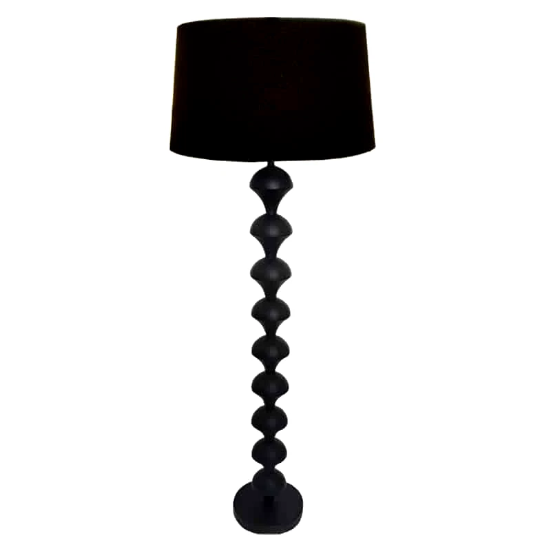 Art Et Lumiere Φωτιστικό Επιδαπέδιο Ξύλινο Μαύρο Φ24x170εκ. Art Et Lumiere 21422 (Υλικό: Ξύλο, Χρώμα: Μαύρο) - Art Et Lumiere - lumiere_21422