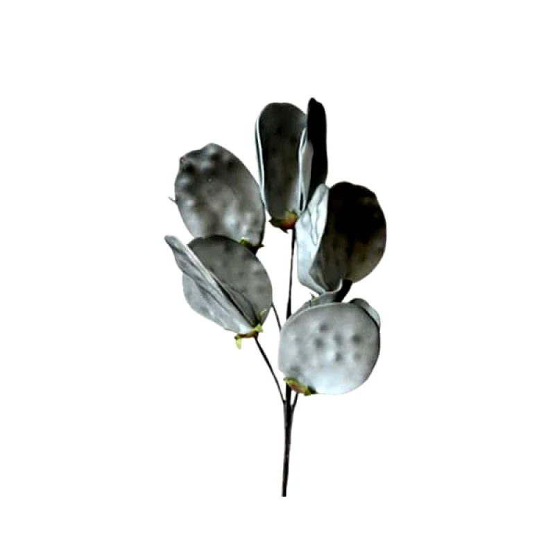 Art Et Lumiere Λουλούδι Γκρι-Ασημί 40εκ. Art Et Lumiere 10822 (Σετ 6 Τεμάχια) (Χρώμα: Γκρι) - Art Et Lumiere - lumiere_10822