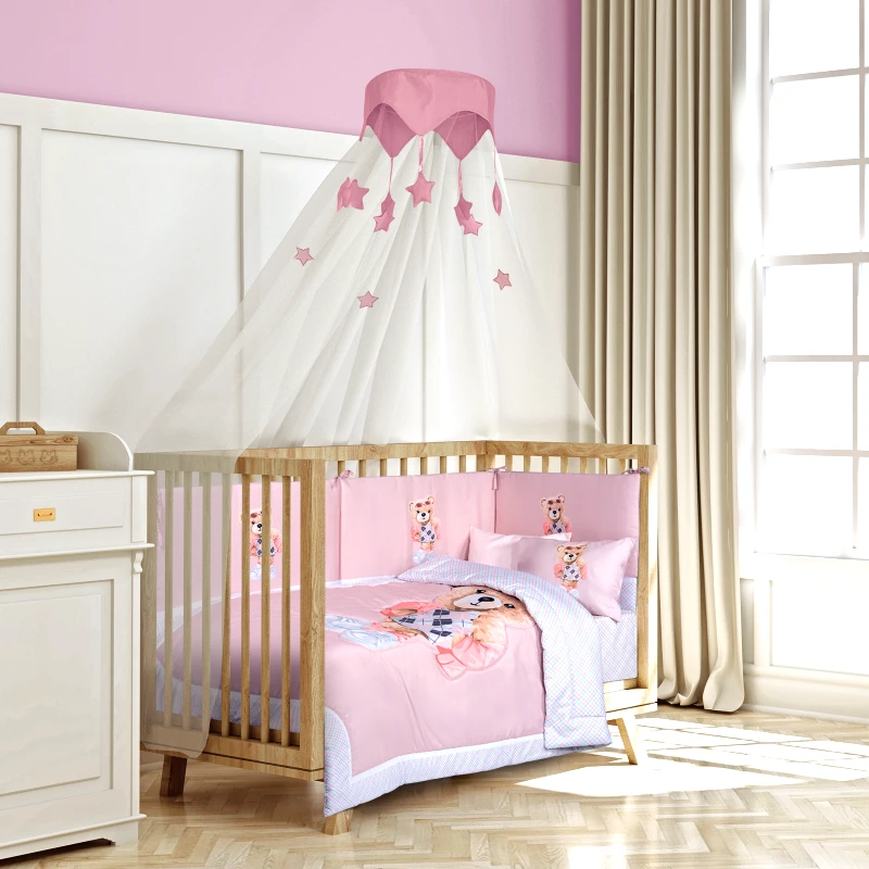 Greenwich Polo Club Κουβερλί 2 Όψεων Microfiber Κούνιας 110x150εκ. Essential Baby 8843 Ροζ-Μπεζ Greenwich Polo Club (Ύφασμα: Microfiber, Χρώμα: Ροζ) - Greenwich Polo Club - 222011108843