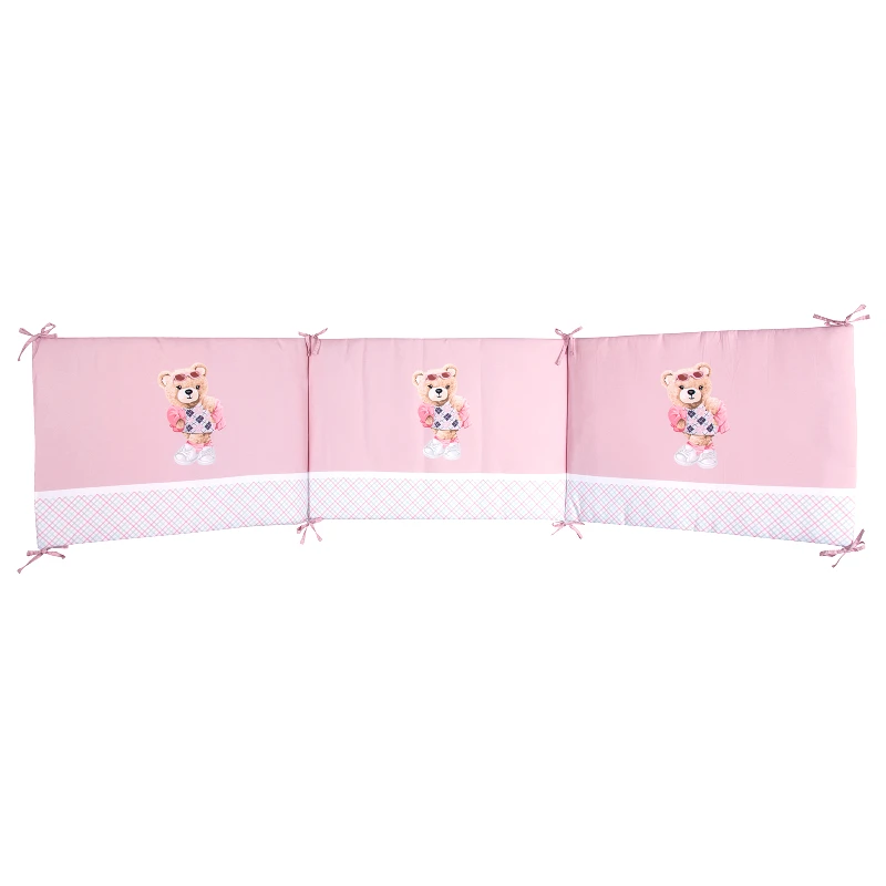 Greenwich Polo Club Πάντα Κούνιας Microfiber 45x195εκ. Essential Baby 8843 Ροζ-Μπεζ Greenwich Polo Club (Ύφασμα: Microfiber, Χρώμα: Ροζ) - Greenwich Polo Club - 200011108843