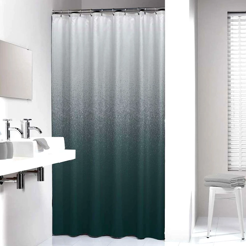 sealskin Κουρτίνα Μπάνιου Αδιάβροχη Υφασμάτινη 180x200εκ. Blend Green Sealskin 800135 (Ύφασμα: Polyester, Χρώμα: Πράσινο ) - sealskin - sl-800135