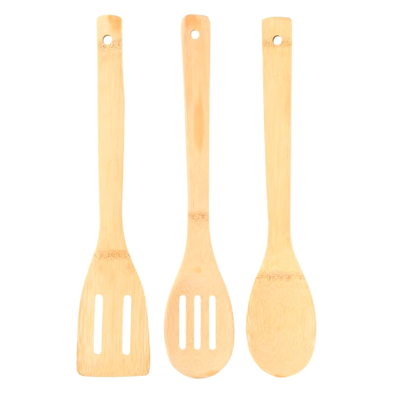 Bergner Κουτάλες Κουζίνας Σετ 3τμχ Bamboo Natural 6x0,8x30εκ. Bergner BG00SG1449 (Υλικό: Bamboo, Χρώμα: Natural) - Bergner - BG00SG1449