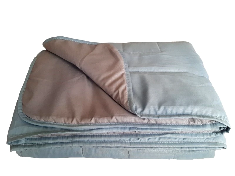 24home.gr Κουβερλί 2 Όψεων Microfiber Υπέρδιπλο 220x240εκ. Λαχούρι 24home Grey-Light Blue (Ύφασμα: Microfiber, Χρώμα: Μπλε, Μέγεθος: Υπέρδιπλα) - 24home.gr - 24-frazada-2-grey-light blue