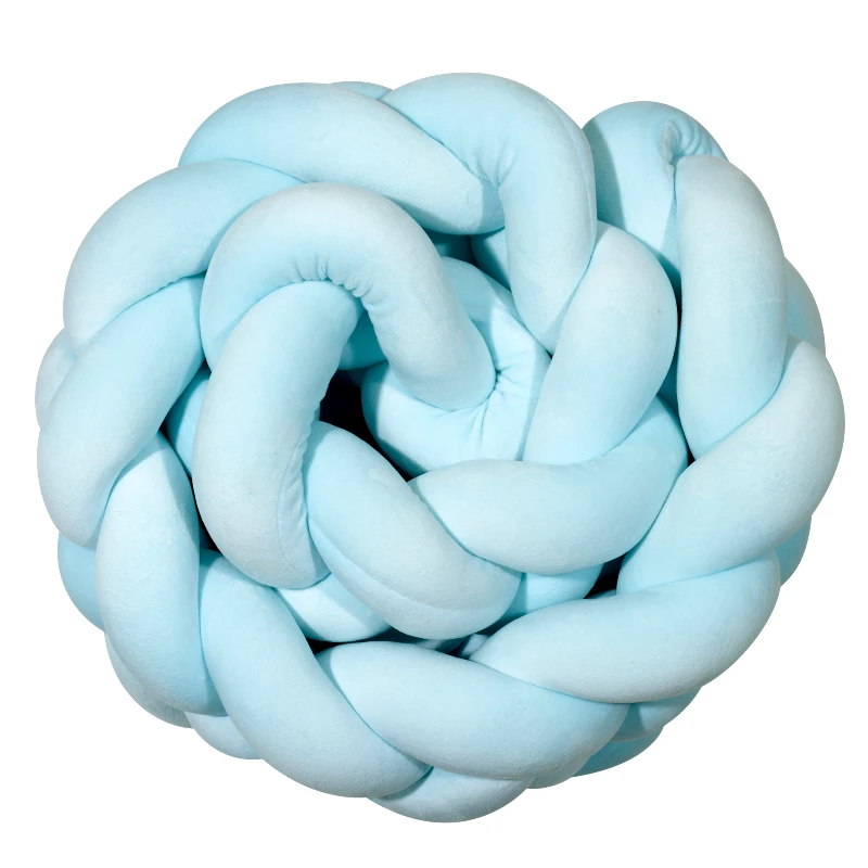 Das Baby Πάντα Κούνιας Πλεξούδα Polyester 25x200εκ. Relax 6583 Γαλάζια Das Baby (Ύφασμα: Polyester, Χρώμα: Γαλάζιο ) - Das Baby - 620001206583