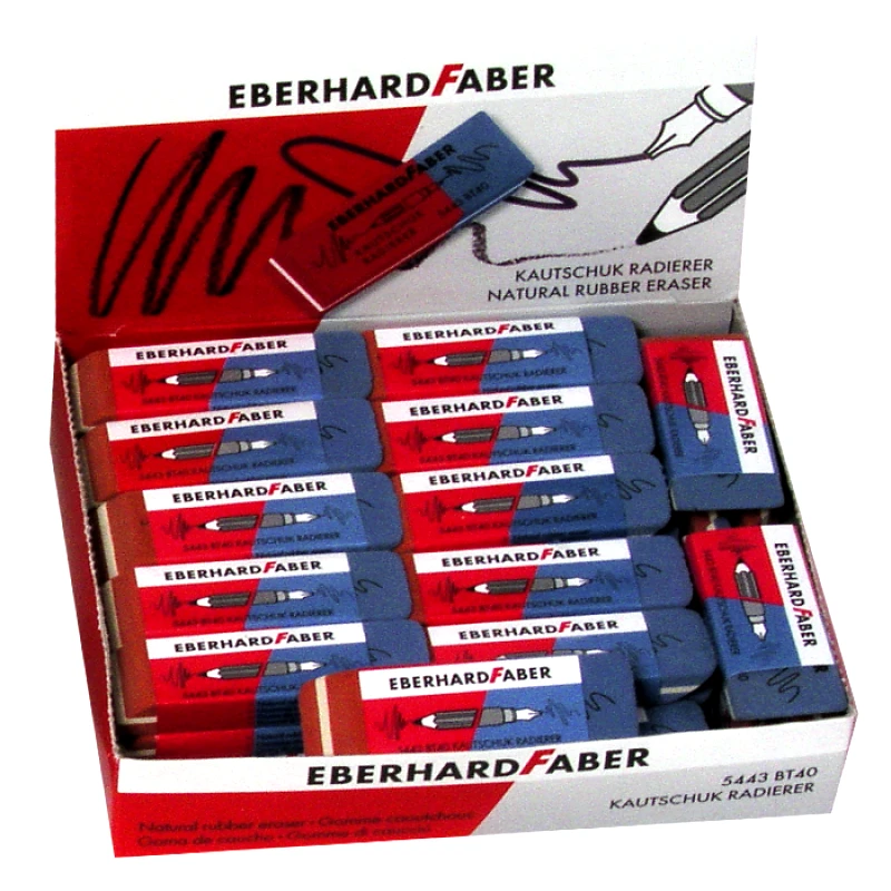 EBERHARD FABER Γόμα Σετ 40τμχ Δίχρωμη Faber 50-1556 - EBERHARD FABER - 50-1556