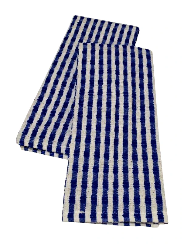 KOMVOS HOME Σετ Ποτηρόπανα 2τμχ Βαμβακερά 40x60εκ. Basic Blue (Ύφασμα: Βαμβάκι 100%, Χρώμα: Μπλε) - KOMVOS HOME - 7732009-1