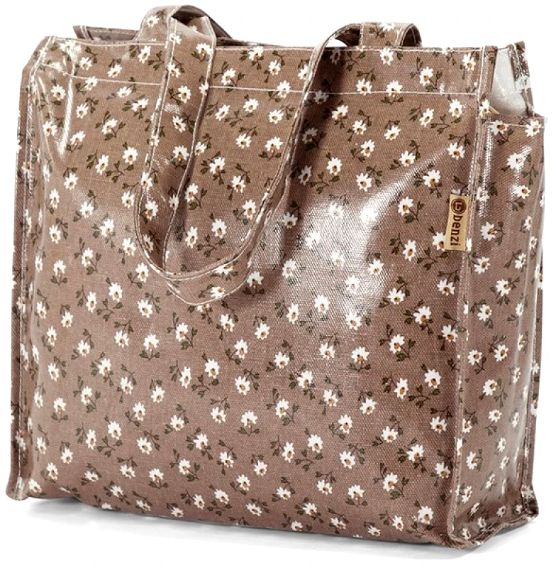 benzi Τσάντα Αγορών 32x26x11εκ. benzi 5397 Καφέ (Υλικό: PVC) - benzi - bz-5397-kafe