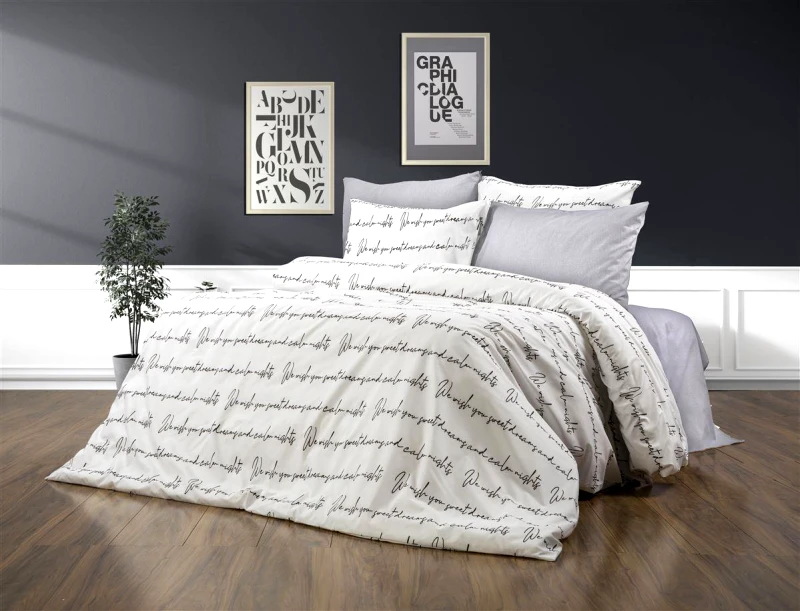 DimCol Παπλωματοθήκη Polycotton Υπέρδιπλη 220x240εκ. Αρίσβη 471 White DimCol (Χρώμα: Λευκό, Ύφασμα: 70% Βαμβάκι-30% Polyester, Μέγεθος: Υπέρδιπλα) - DimCol - 33310824048