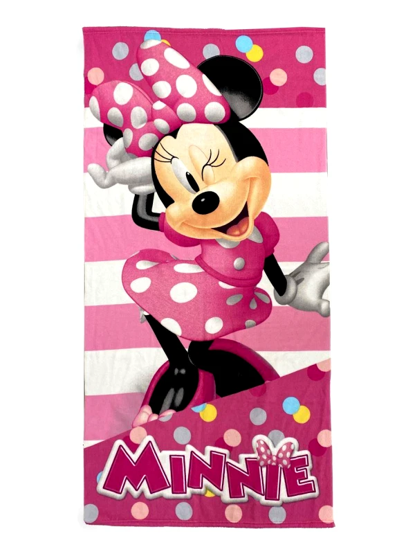 DimCol Πετσέτα Θαλάσσης Παιδική Microfiber 70x140εκ. Minnie 26 Pink Disney DimCol (Ύφασμα: Microfiber, Χρώμα: Ροζ) - DimCol - 54460912012