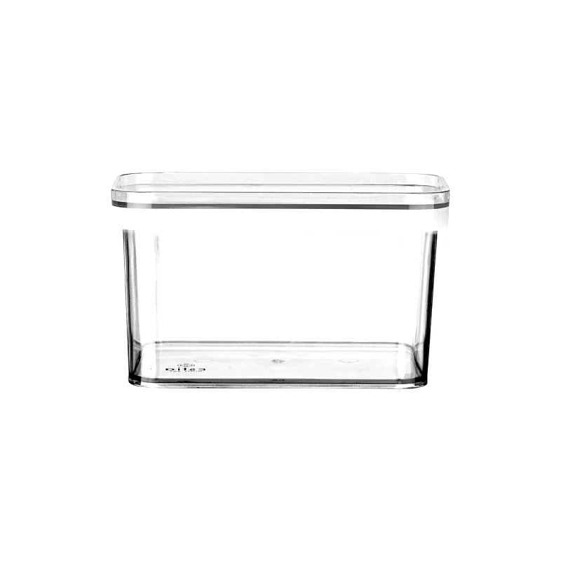 estia Δοχείο Αποθήκευσης Πλαστικό-Διάφανο Estia 750ml-16,5x9,8x8εκ. 01-24291 (Υλικό: Πλαστικό, Χρώμα: Διάφανο ) - estia - 01-24291