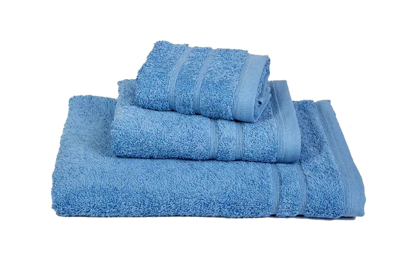 KOMVOS HOME Πετσέτα Βαμβακερή Χειρός 30x50εκ. Light Blue 7001419-13 (Ύφασμα: Βαμβάκι 100%, Χρώμα: Γαλάζιο , Μέγεθος: Χεριών ) - KOMVOS HOME - 7001419-13