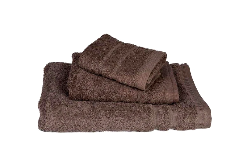 KOMVOS HOME Πετσέτα Βαμβακερή Προσώπου 50x90εκ. Brown 7333336-2 (Ύφασμα: Βαμβάκι 100%, Χρώμα: Καφέ, Μέγεθος: Προσώπου) - KOMVOS HOME - 7333336-2