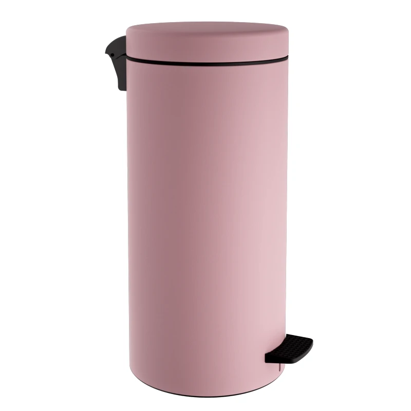 Pam & Co Καλάθι Απορριμμάτων 25lt Matt Pink 25x55εκ. Pam & Co 2553-303 (Χρώμα: Ροζ, Υλικό: Χάλυβας ) - Pam & Co - 2553-303