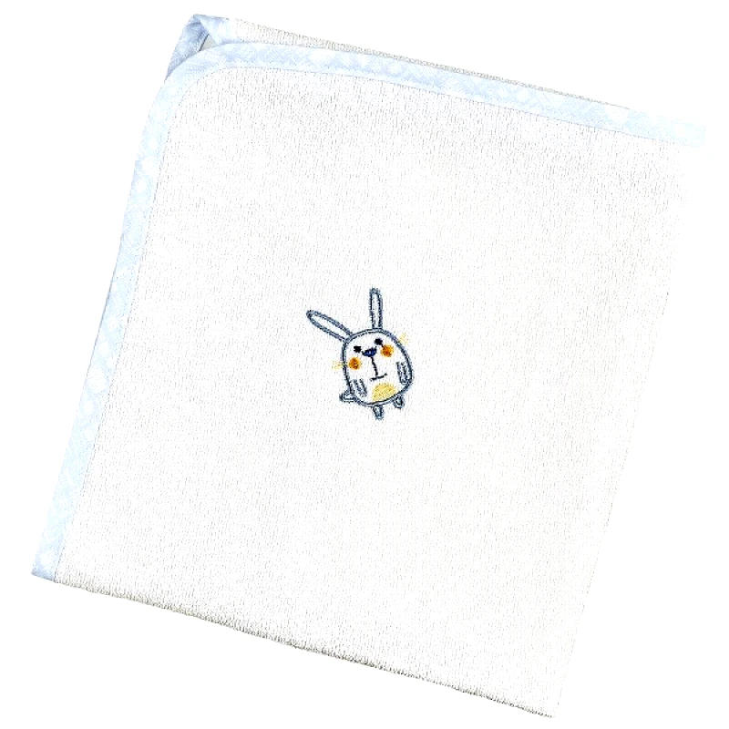 Ο Κόσμος του Μωρού Σελτεδάκι Bebe Polycotton 60x80εκ. Elephant Ciel 11222 (Ύφασμα: 80% Cotton - 20% Polyester, Χρώμα: Λευκό) - Ο Κόσμος του Μωρού - 5205626112228