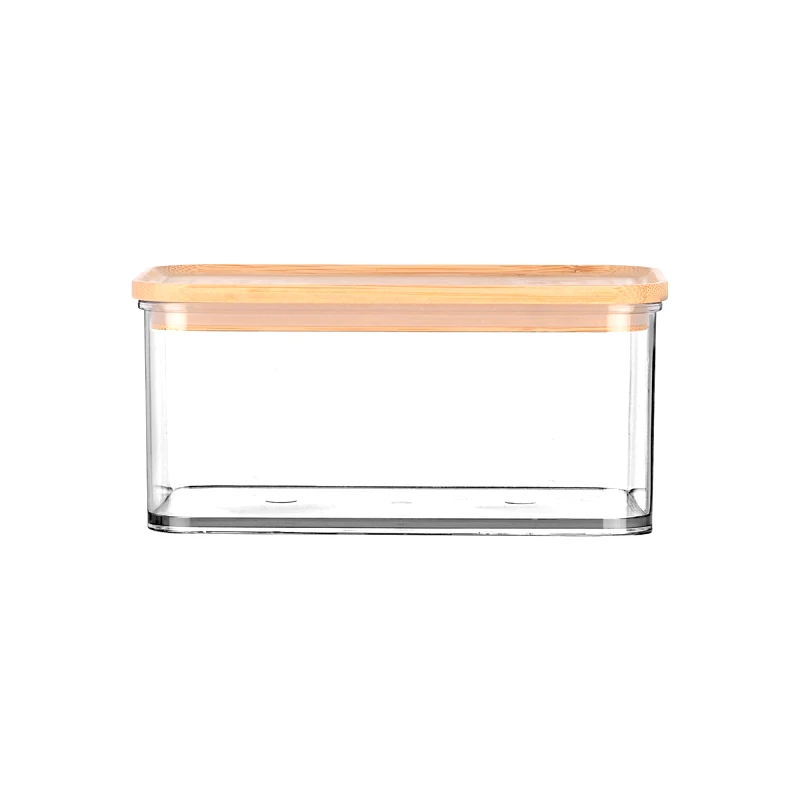estia Δοχείο Αποθήκευσης Πλαστικό-Bamboo Essentials Estia 750ml-16,5x9,8x8εκ. 01-24222 (Υλικό: Πλαστικό) - estia - 01-24222