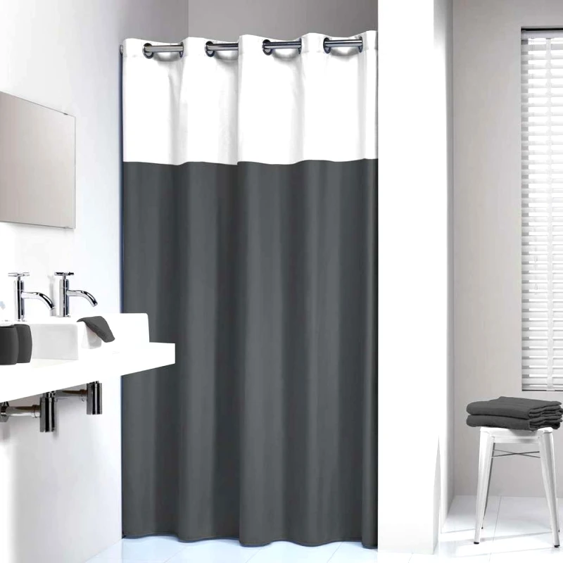 sealskin Κουρτίνα Μπάνιου Αδιάβροχη Υφασμάτινη 180x200εκ. Double Grey Sealskin 233521314 (Ύφασμα: Polyester, Χρώμα: Γκρι) - sealskin - sl-233521314