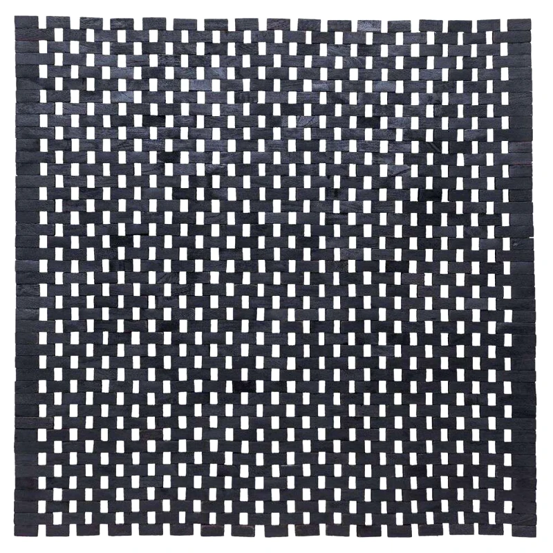 sealskin Ταπέτο Μπάνιου Teak(Ξύλινο) 60x60εκ. Woodblock Black Sealskin 800126 (Υλικό: Ξύλο, Χρώμα: Μαύρο) - sealskin - sl-800126