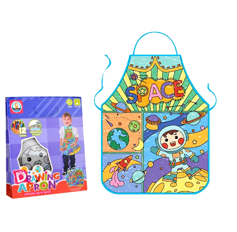 Toy Markt Ποδιά Ζωγραφικής & 12 Χρώματα Σε Κουτί 19x5x23εκ. Toy Markt 71-3186 - Toy Markt - 71-3186