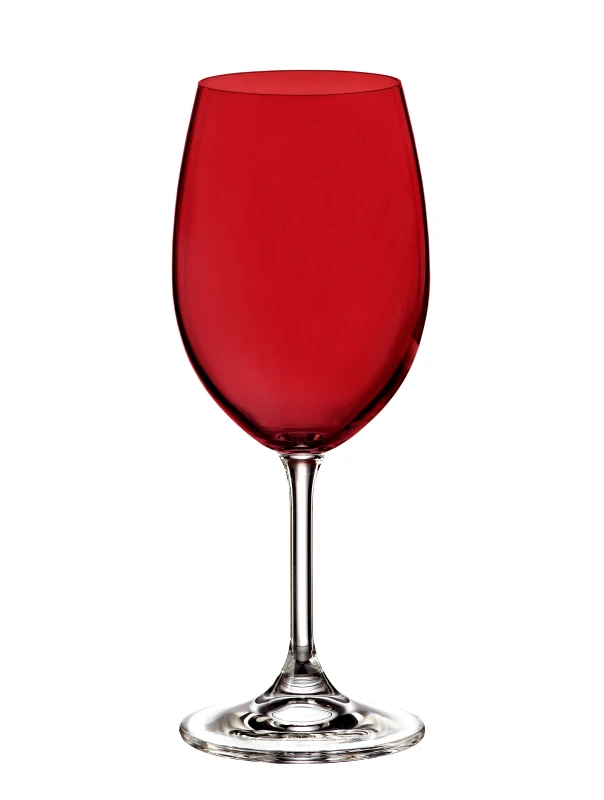 Κρύσταλλα Βοημίας Ποτήρι Νερού Σετ 6τμχ Κρυστάλλινο Bohemia Sylvia Red 450ml CTB4S4157245 (Υλικό: Κρύσταλλο, Χρώμα: Κόκκινο, Μέγεθος: Κολωνάτο) - Κρύσταλλα Βοημίας - CTB4S4157245