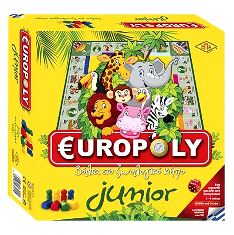 ΕΠΑ Επιτραπέζιο Παιχνίδι Europoly Junior 27x27εκ. ΕΠΑ 69-141 - ΕΠΑ - 69-141