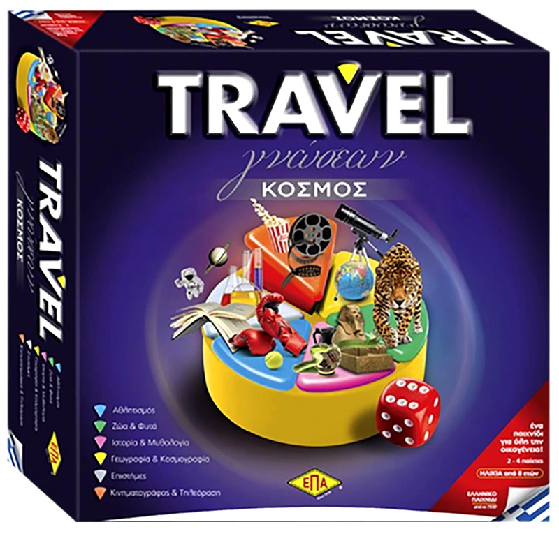 ΕΠΑ Επιτραπέζιο Παιχνίδι Travel Γνώσεων Κόσμος 27x27εκ. ΕΠΑ 69-1395 - ΕΠΑ - 69-1395