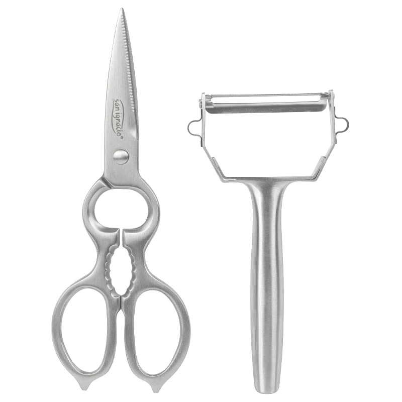 Bergner Σετ Αποφλοιωτής & Ψαλίδι Ανοξείδωτα Origen Bergner 12,5εκ.-20,5εκ. BG00SG7280 (Υλικό: Ανοξείδωτο) - Bergner - BG00SG7280